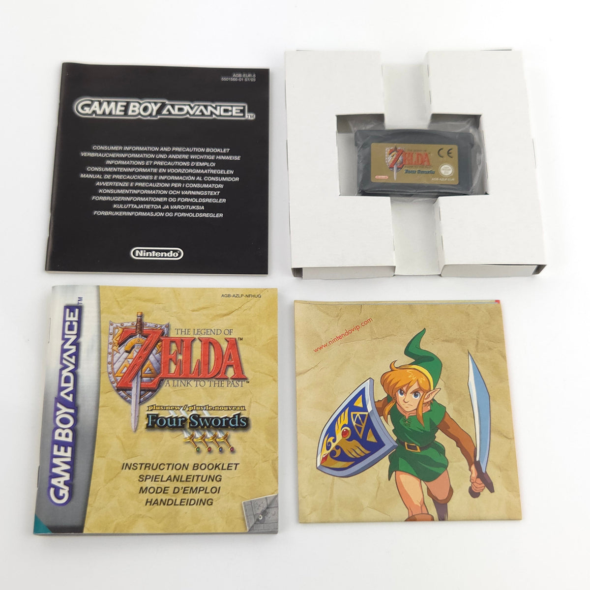 Game Boy Advance Spiel – Zelda A Link to the Past OVP