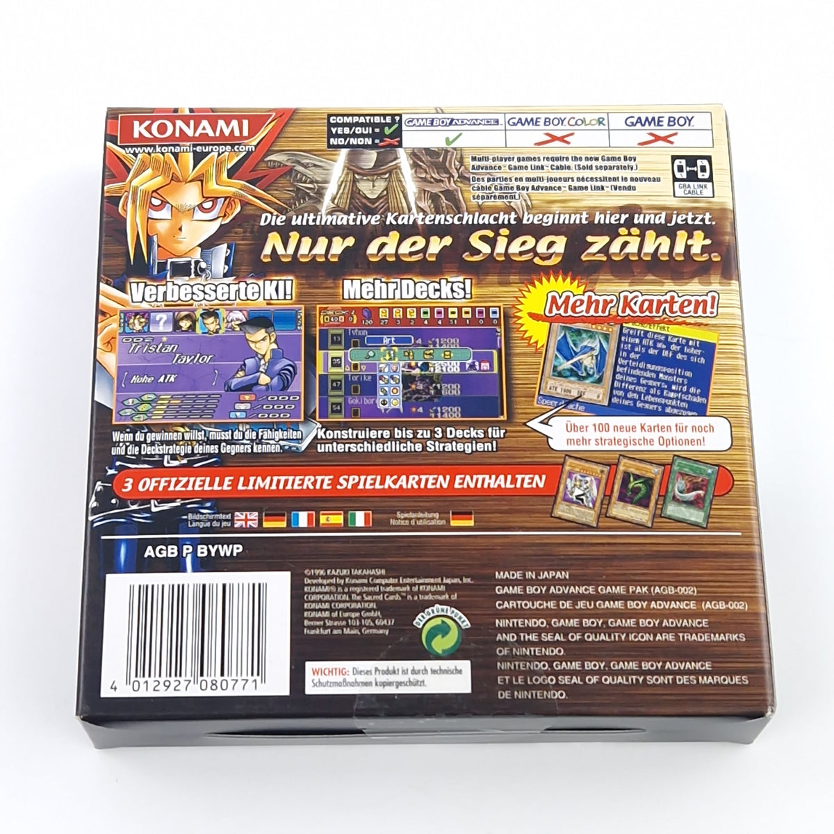 Game Boy Advance Spiel – Yu-Gi-Oh! World Championship 2004 OVP