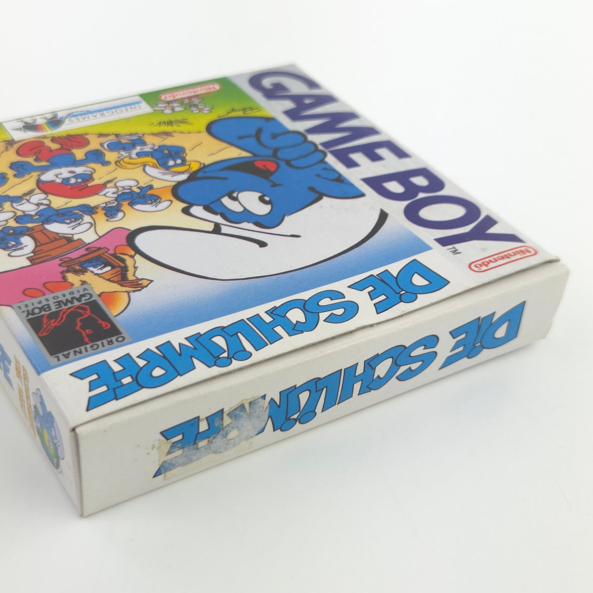 Nintendo Game Boy Spiel Die Schlümpfe GB OVP Poster PAL