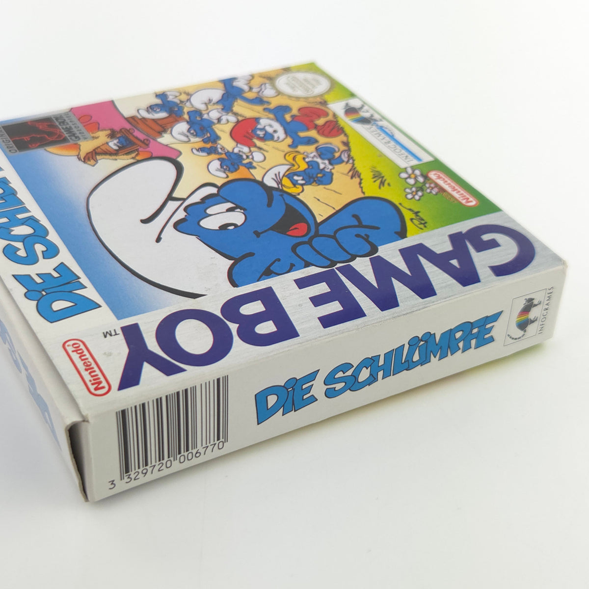 Nintendo Game Boy Spiel Die Schlümpfe GB OVP Poster PAL