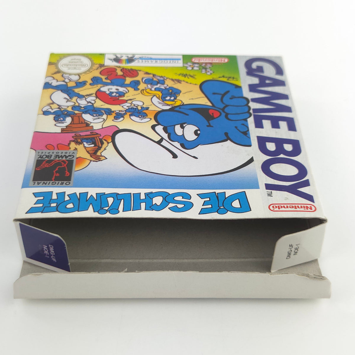 Nintendo Game Boy Spiel Die Schlümpfe GB OVP Poster PAL