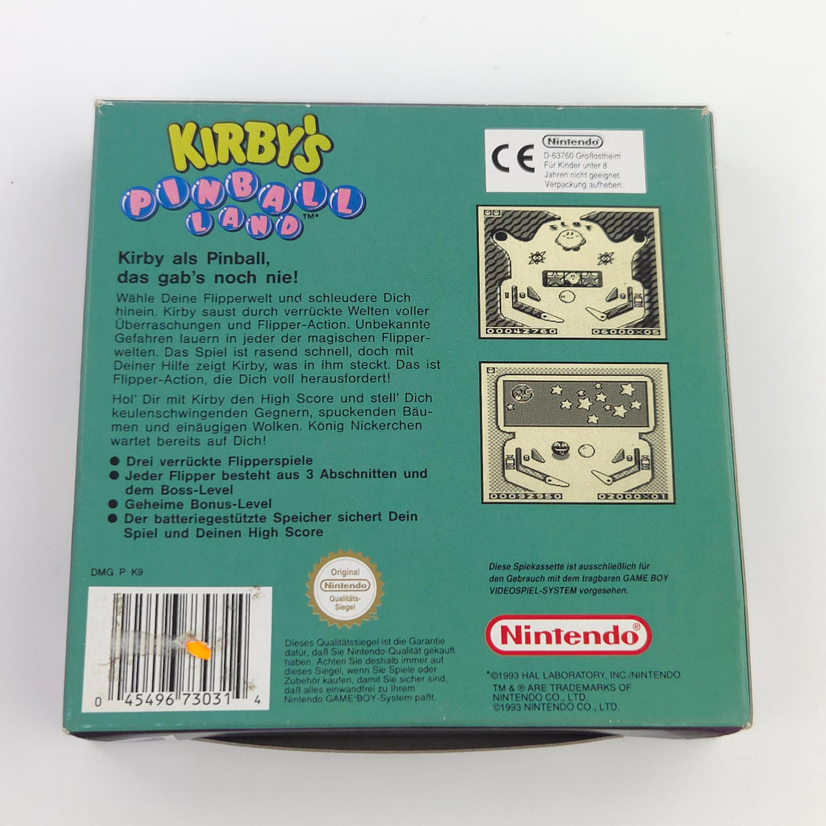 Game Boy Spiel Kirby´s Pinball Land GB OVP PAL NOE