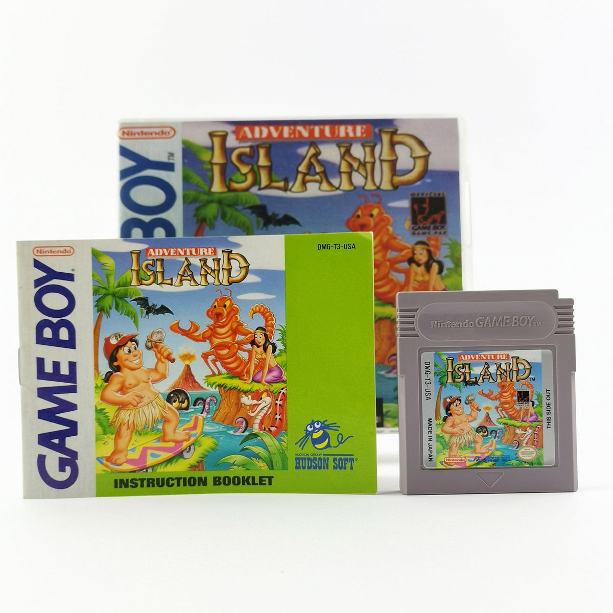 Nintendo Game Boy Classic Spiel: Adventure Island - Modul & Anleitung NTSC USA