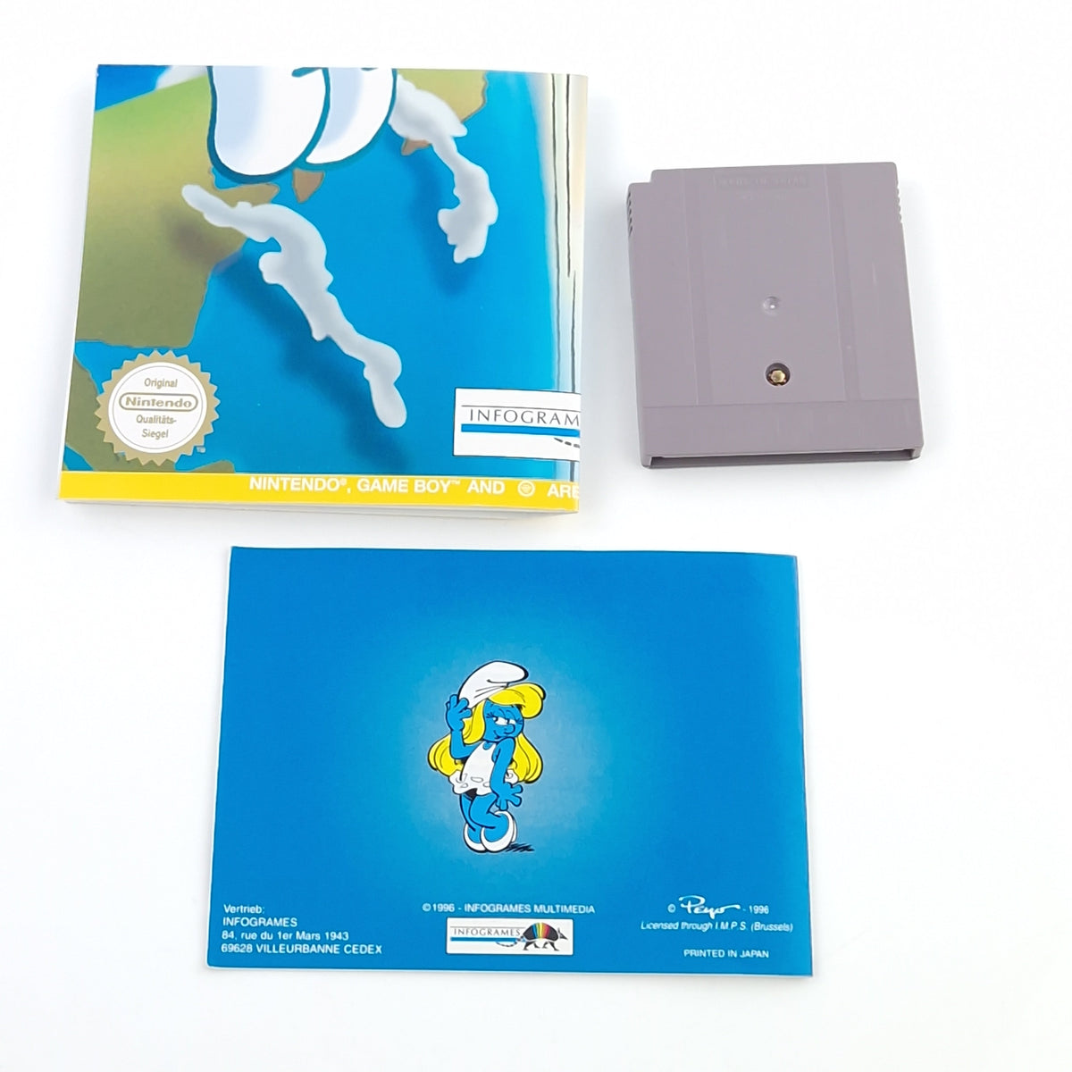Nintendo Game Boy Spiel – Die Schlümpfe Reisen um die Welt OVP