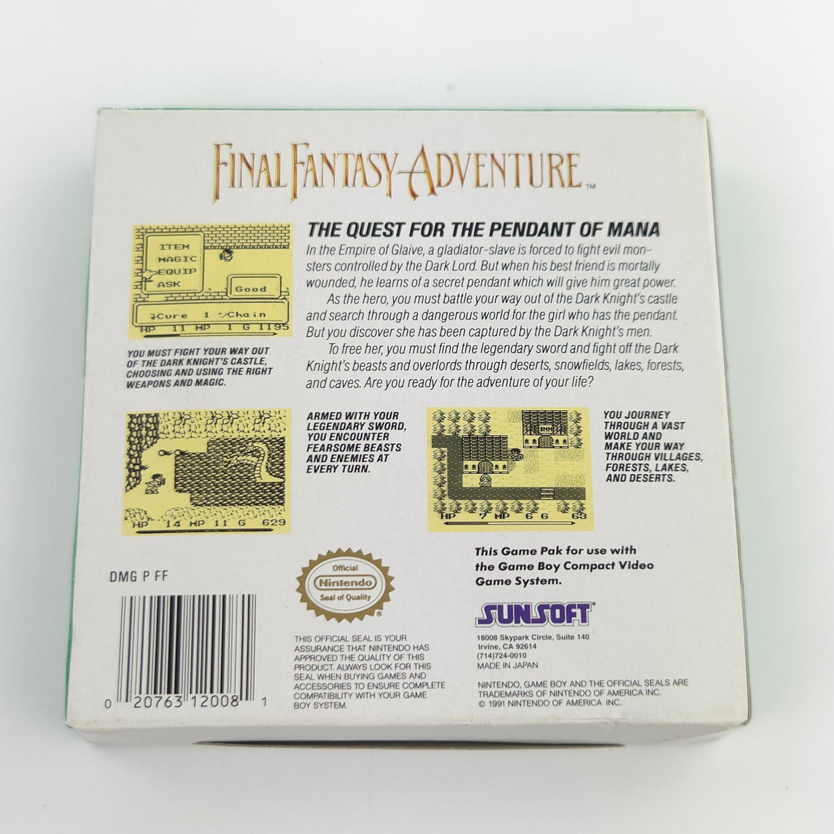 Nintendo Game Boy Spiel – Final Fantasy Adventure (OVP)