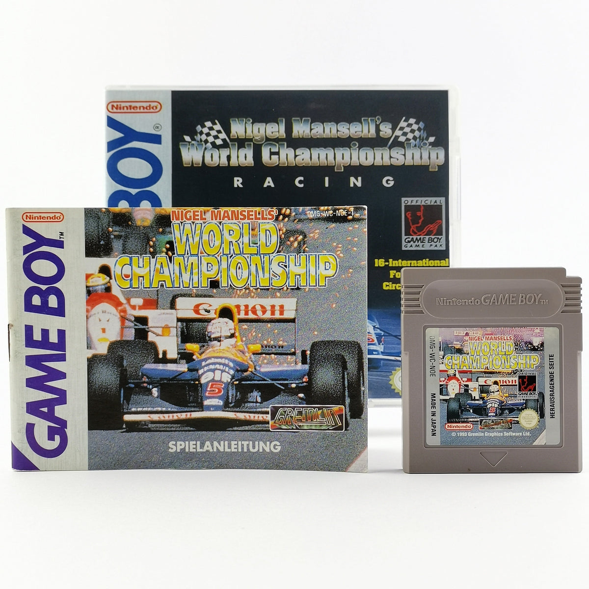 Nintendo Game Boy Classic Spiel: Nigel Mansells World Championship - Modul PAL