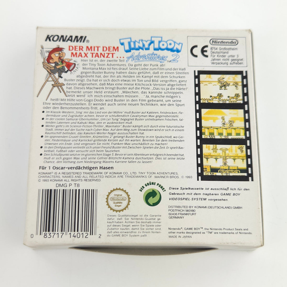 Game Boy Spiel – Tiny Toon Adventures 2 (OVP PAL NOE)