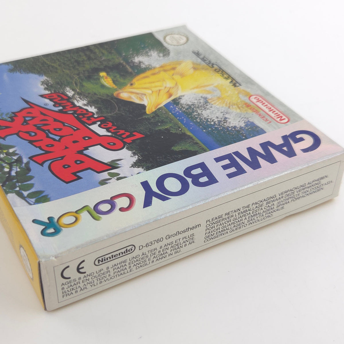 Game Boy Color Spiel Black Bass Lure Fishing OVP PAL EUR