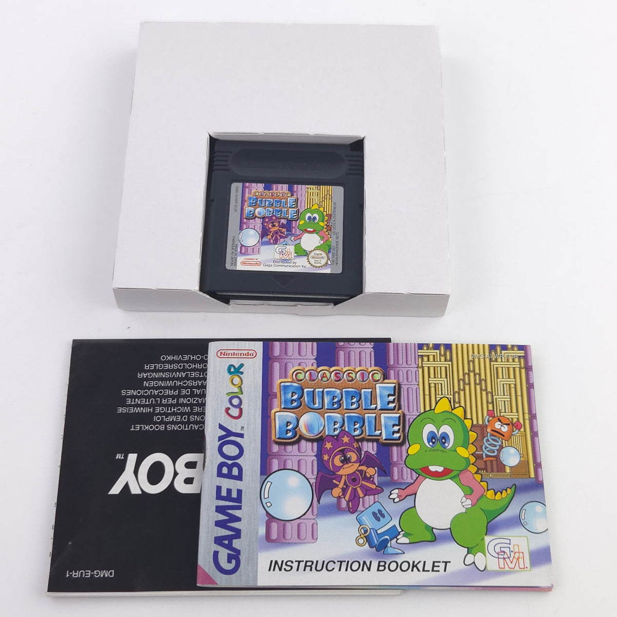 Game Boy Color Spiel Bubble Bobble GBC OVP PAL EUR