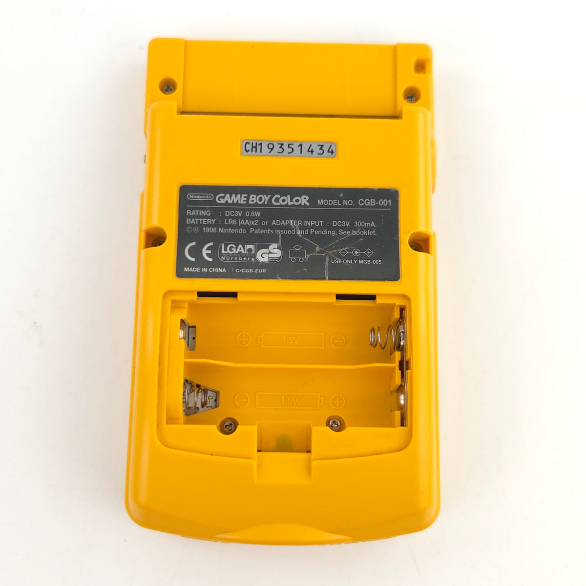 Nintendo Game Boy Color Konsole Gelb CGB 001 OVP PAL EUR