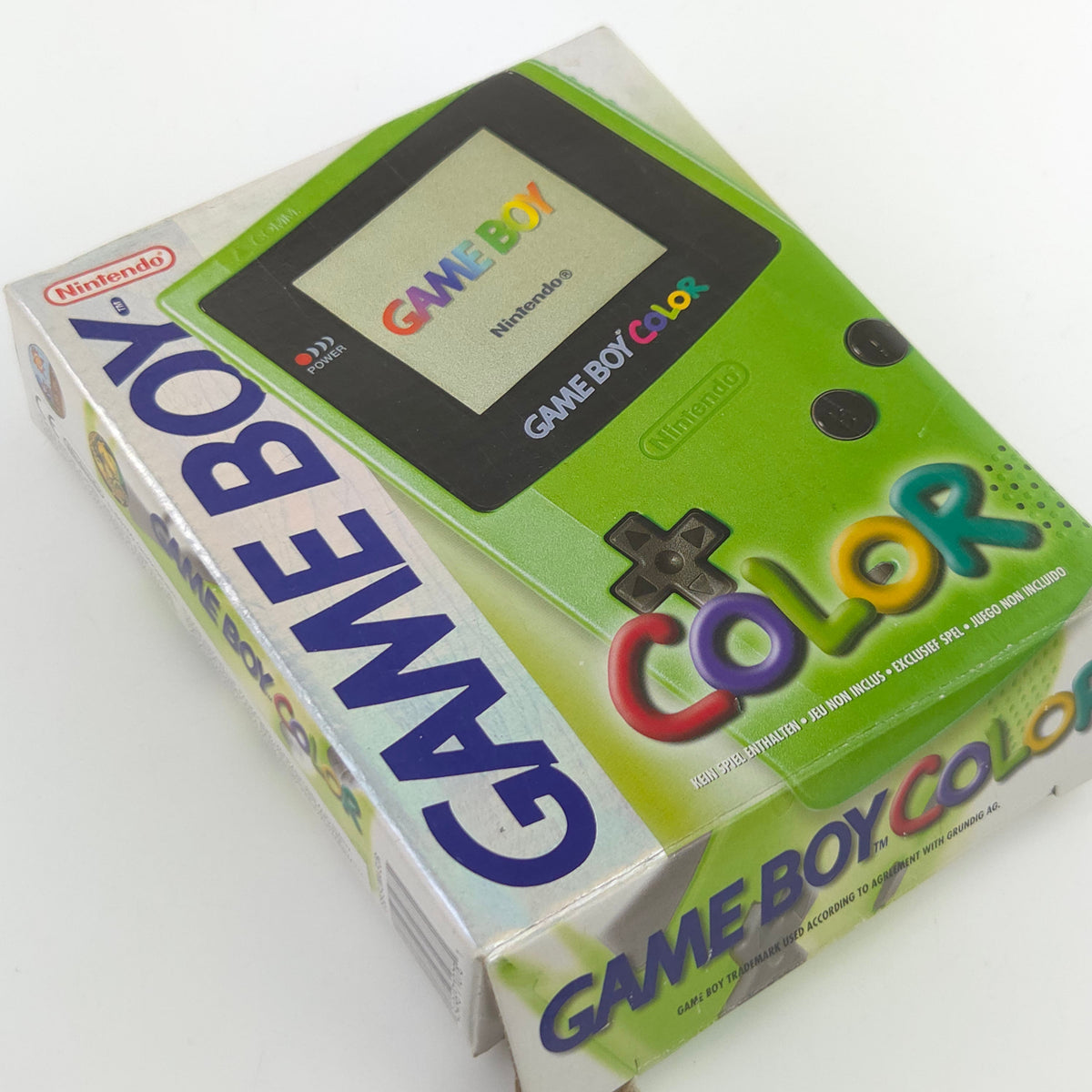 Nintendo Game Boy Color Konsole Neongrün OVP PAL