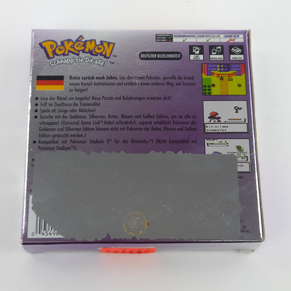 Game Boy Color Spiel Pokemon Kristall Edition Crystal OVP Neu