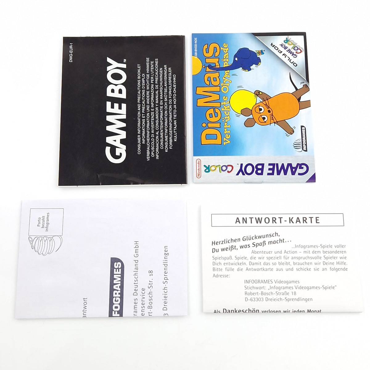 Nintendo Game Boy Color Spiel – Die Maus verrückte Olympiade OVP