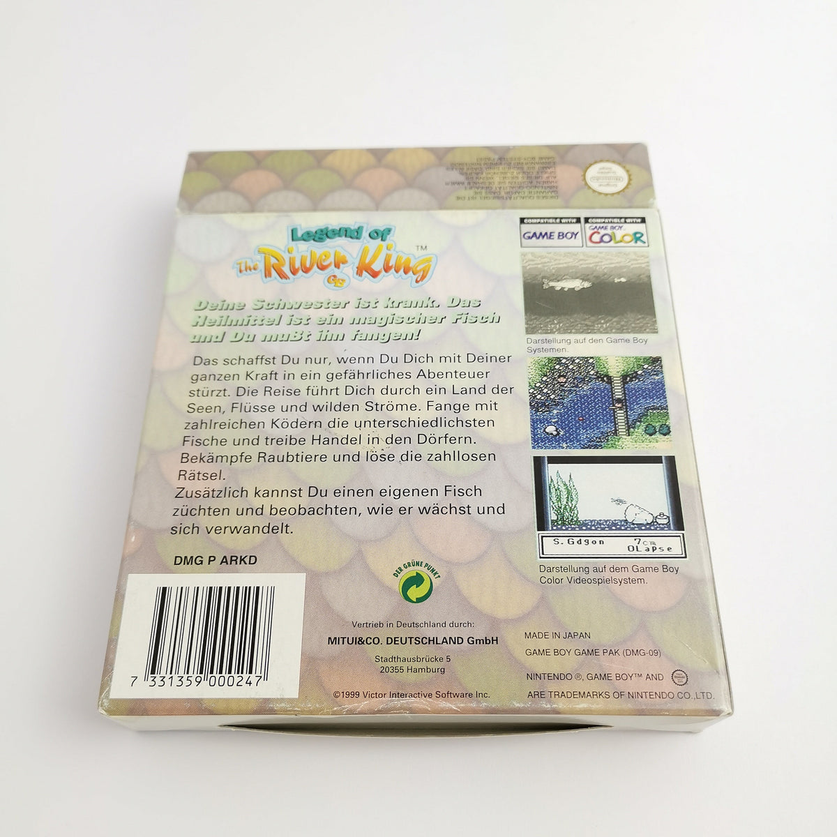 Game Boy Color Spiel – Legend of the River King OVP PAL