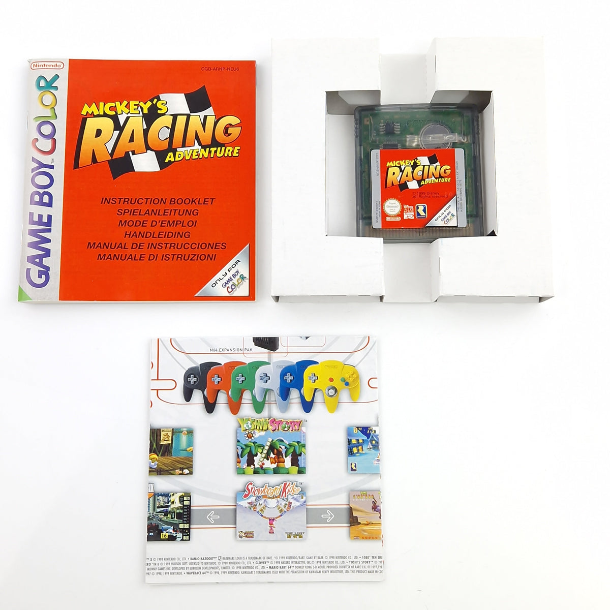 Game Boy Color Spiel – Mickeys Racing Adventure OVP