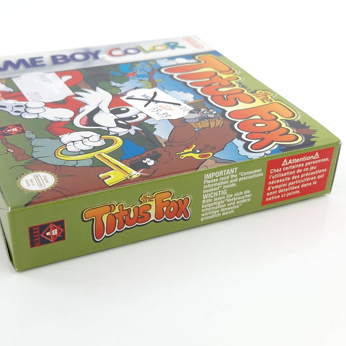 Game Boy Color Spiel – The Titus Fox Modul OVP PAL