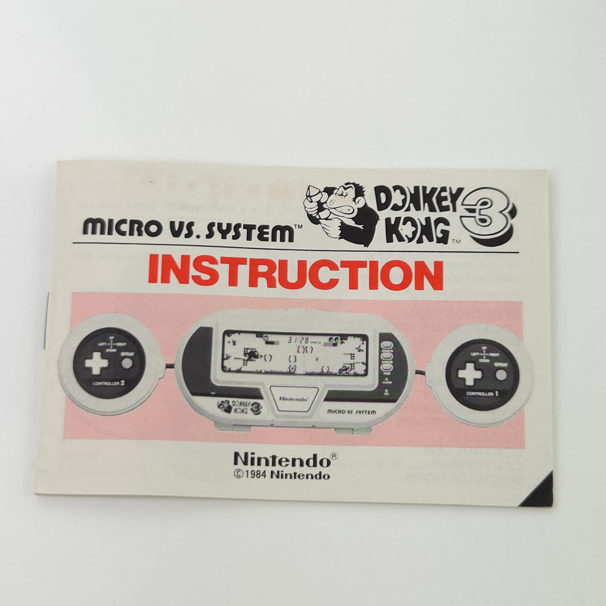 Nintendo Handheld Spiel Donkey Kong 3 Retro 1984