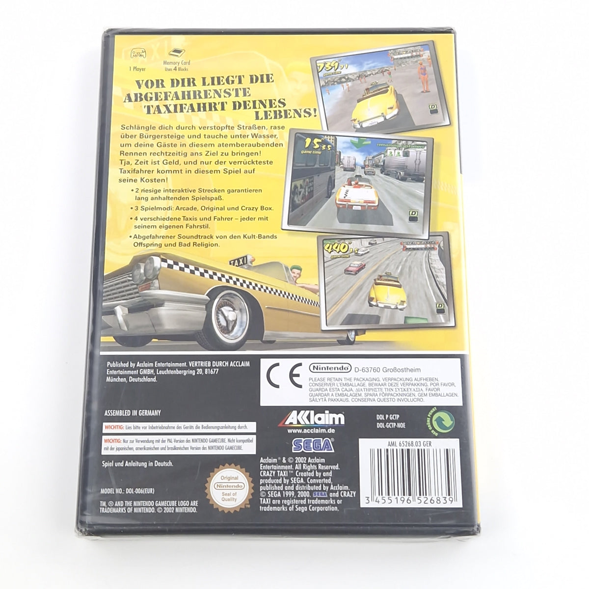 Nintendo Gamecube Spiel – Crazy Taxi (Neu PAL)