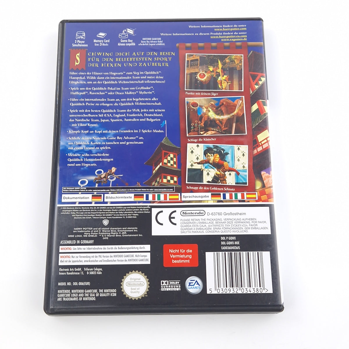 Nintendo Gamecube Spiel – Harry Potter Quidditch (PAL OVP)