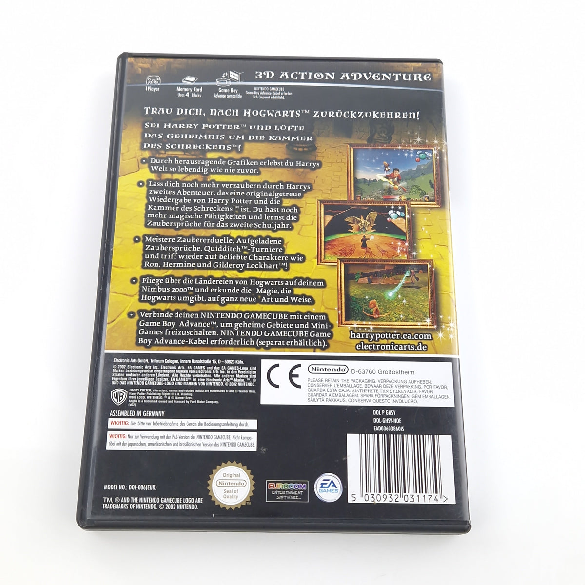 Nintendo Gamecube Spiel – Harry Potter Kammer des Schreckens OVP