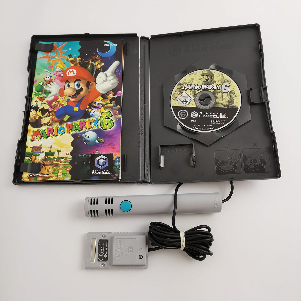 Nintendo Gamecube Spiel – Mario Party 6 mit Mikrofon OVP