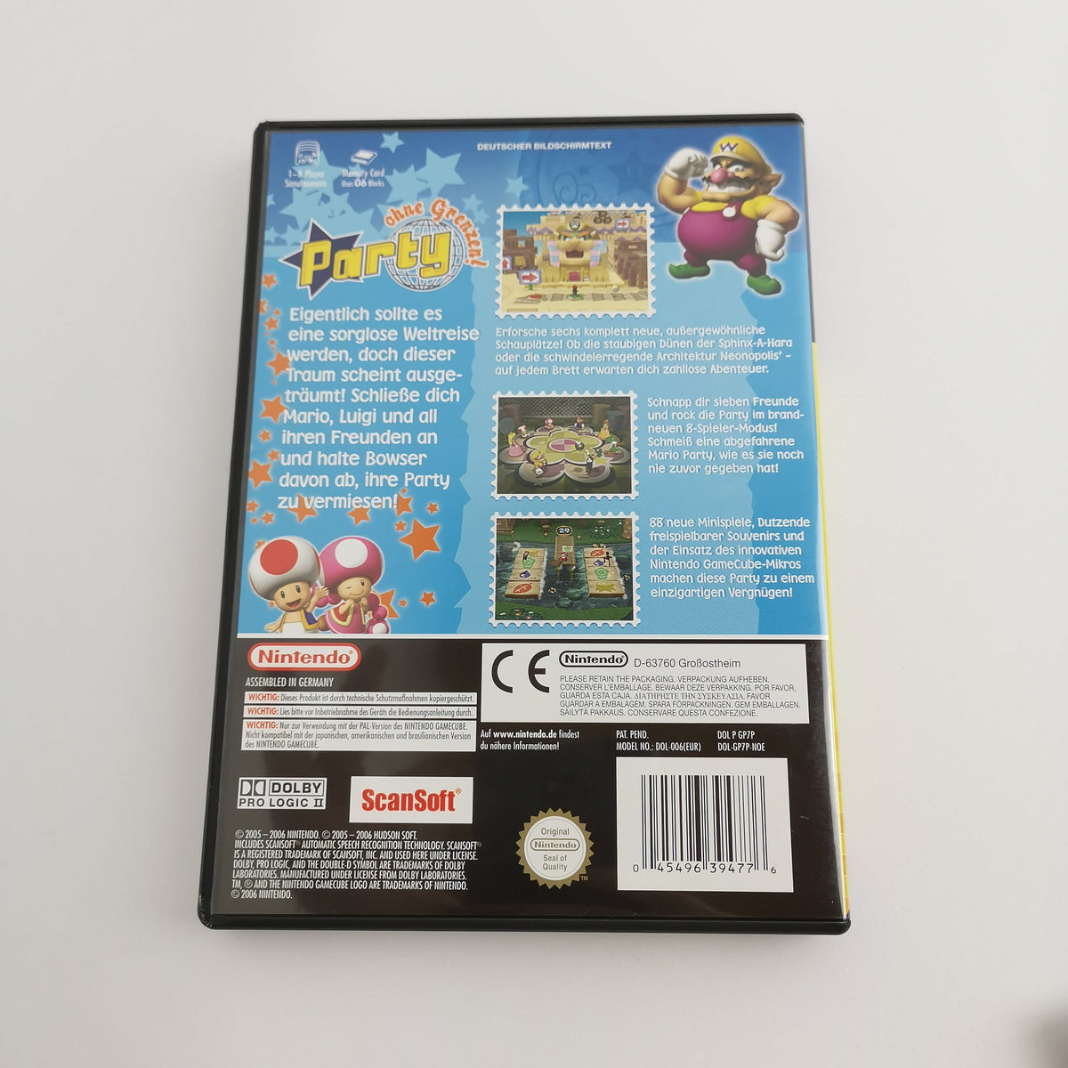 Nintendo Gamecube Spiel – Mario Party 7 mit Mikrofon OVP PAL