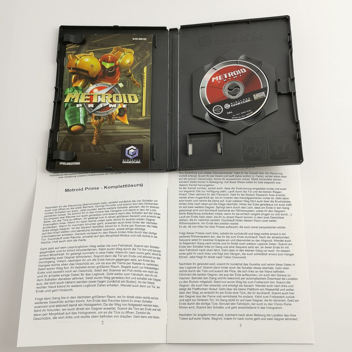 Nintendo Gamecube Spiel – Metroid Prime OVP PAL Lösungsheft