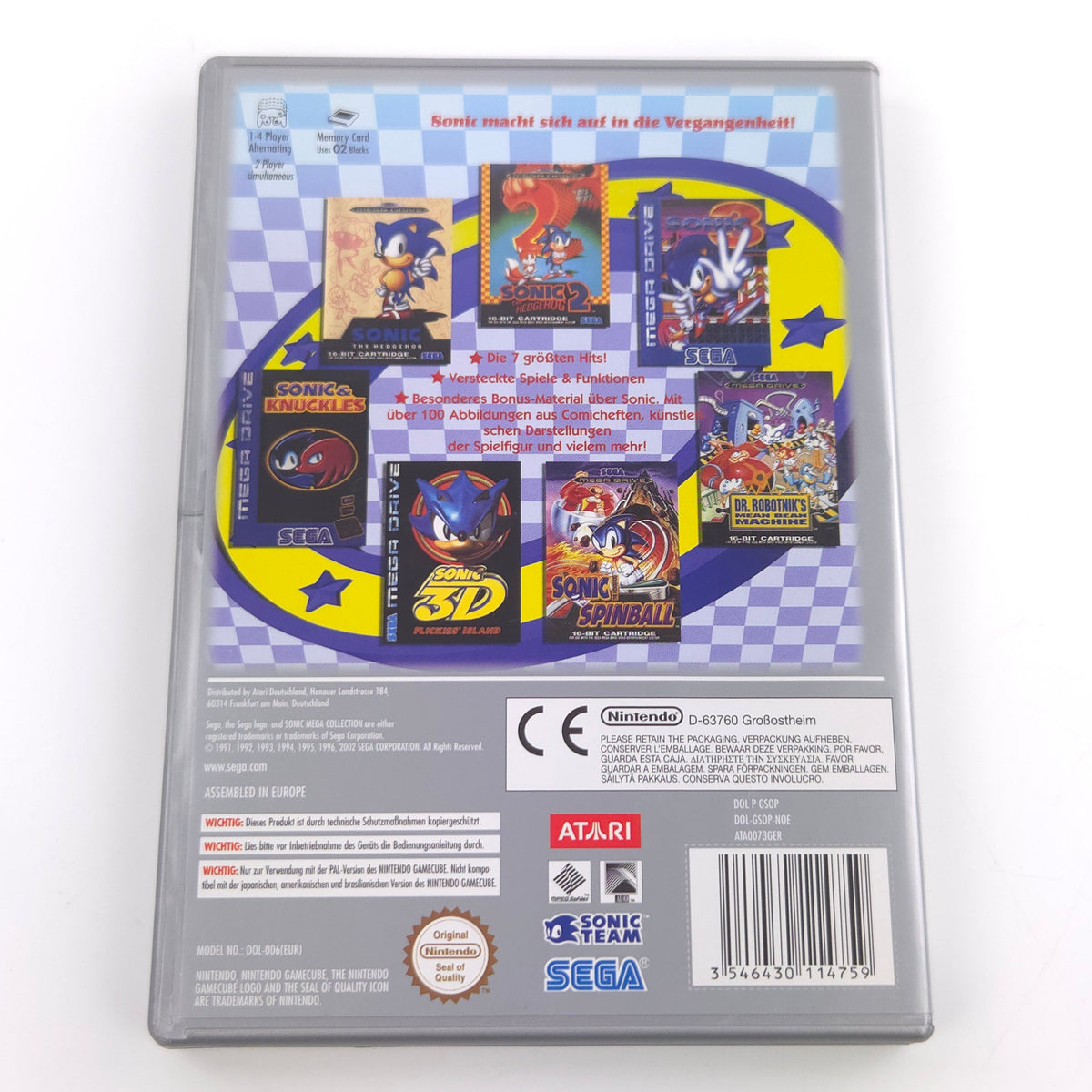 Nintendo Gamecube Spiel – Sonic Mega Collection (PAL OVP)