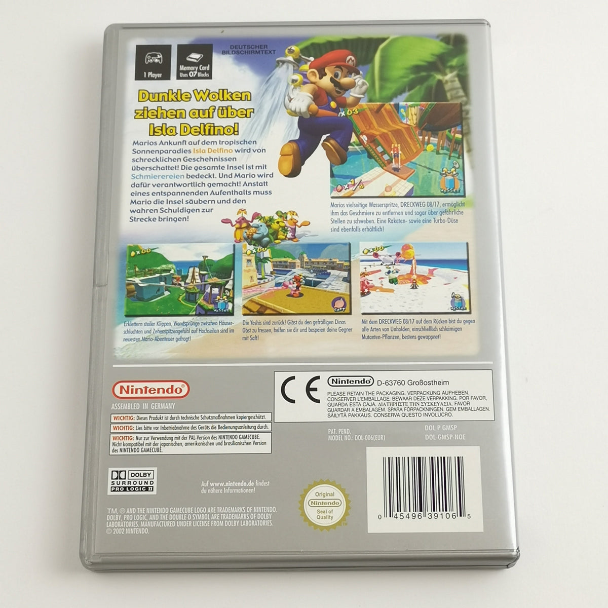 Nintendo Gamecube Spiel: Super Mario Sunshine - OVP & Anleitung PAL | GC Disc