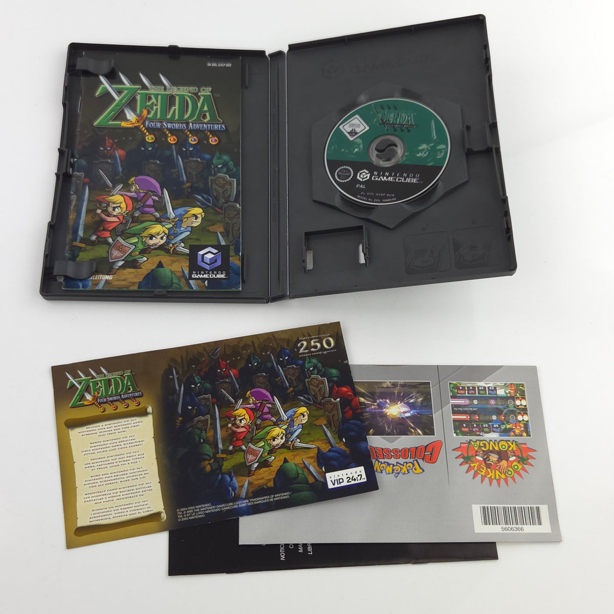 Nintendo Gamecube Spiel – Zelda Four Swords Adventures OVP PAL