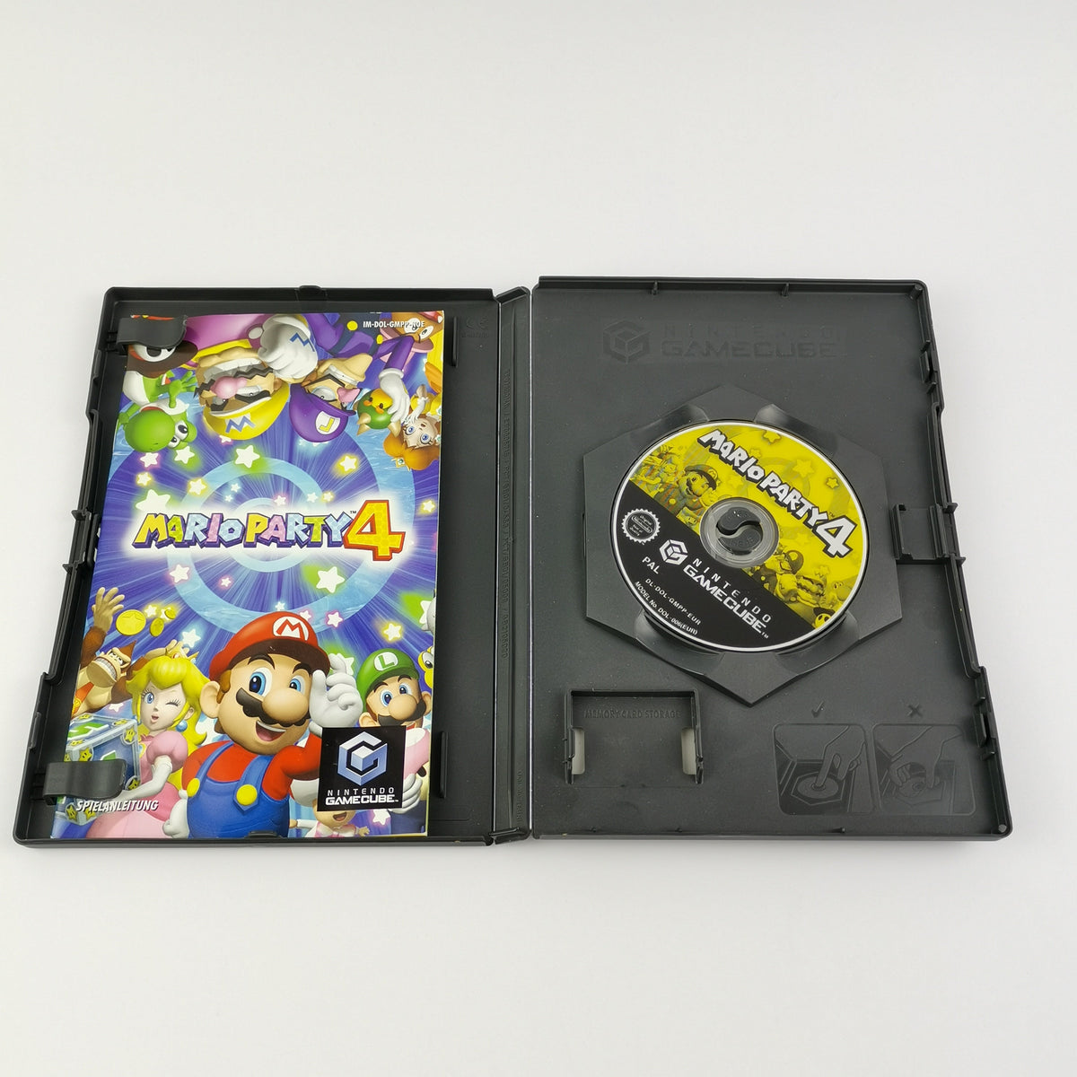 Nintendo Gamecube Spiele: Mario Party 4 & Mario Power Tennis - OVP Anleitung
