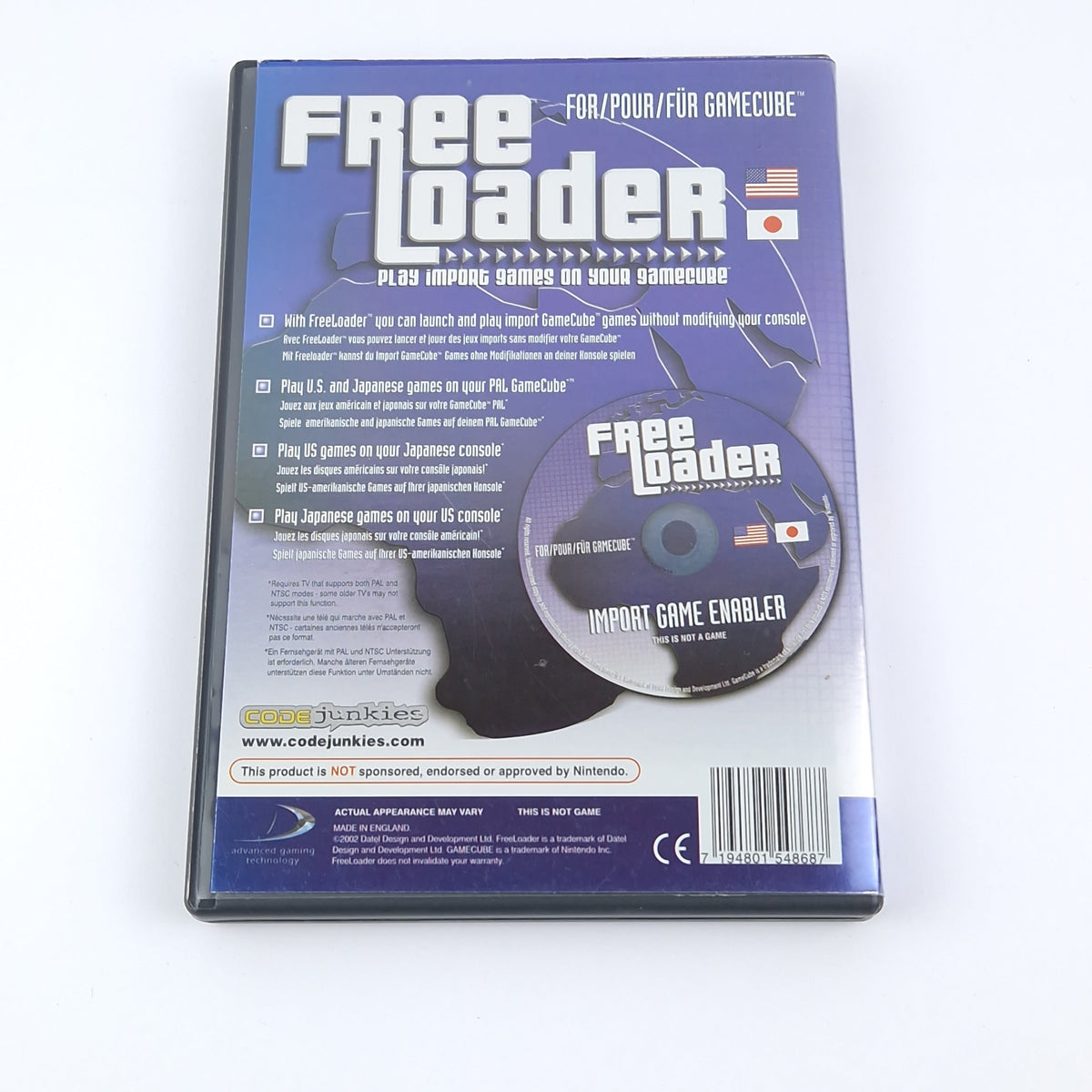 Nintendo Gamecube Zubehör: Free Loader Play Import Games - OVP Anleitung PAL