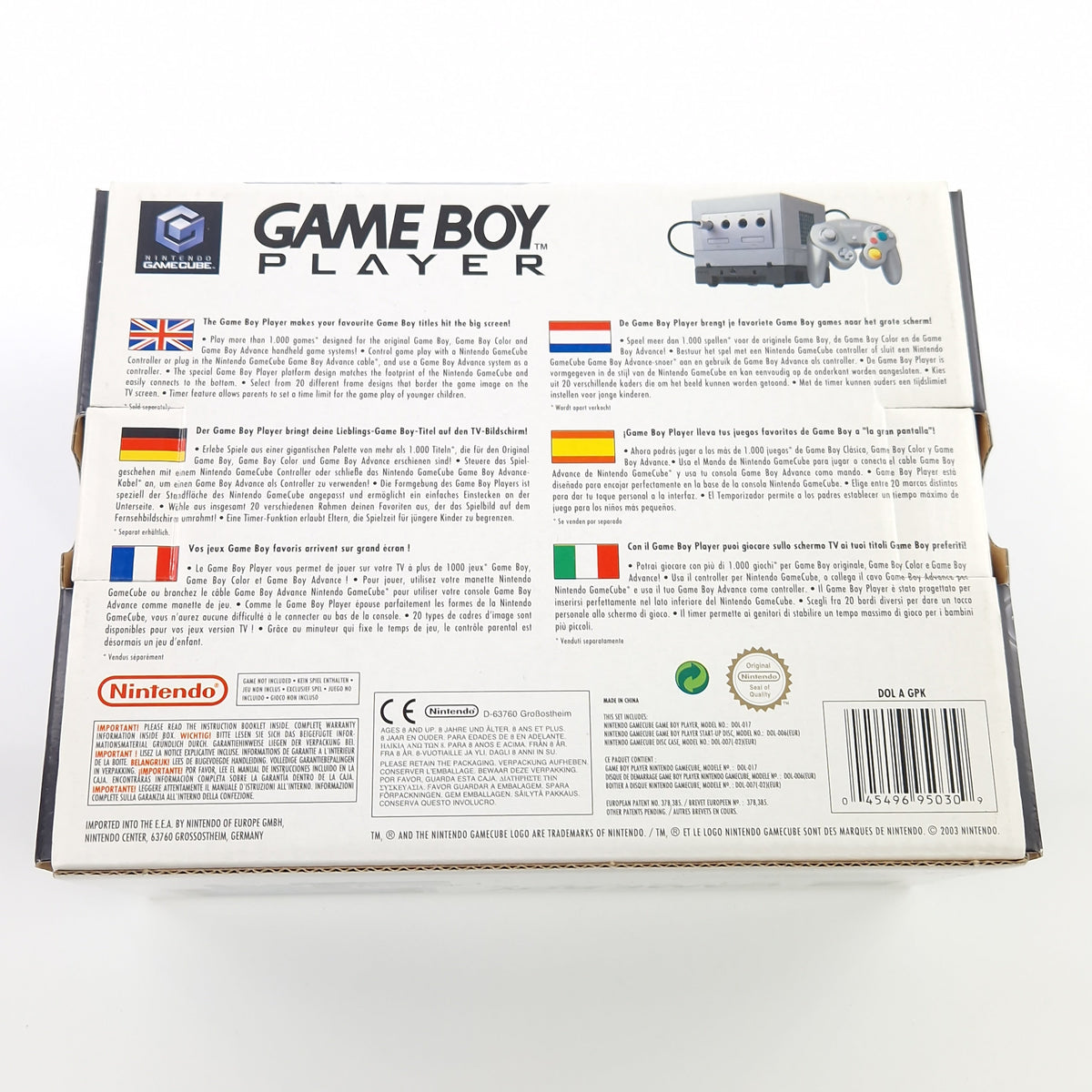 Nintendo Gamecube Zubehör – Game Boy Player Adapter OVP PAL