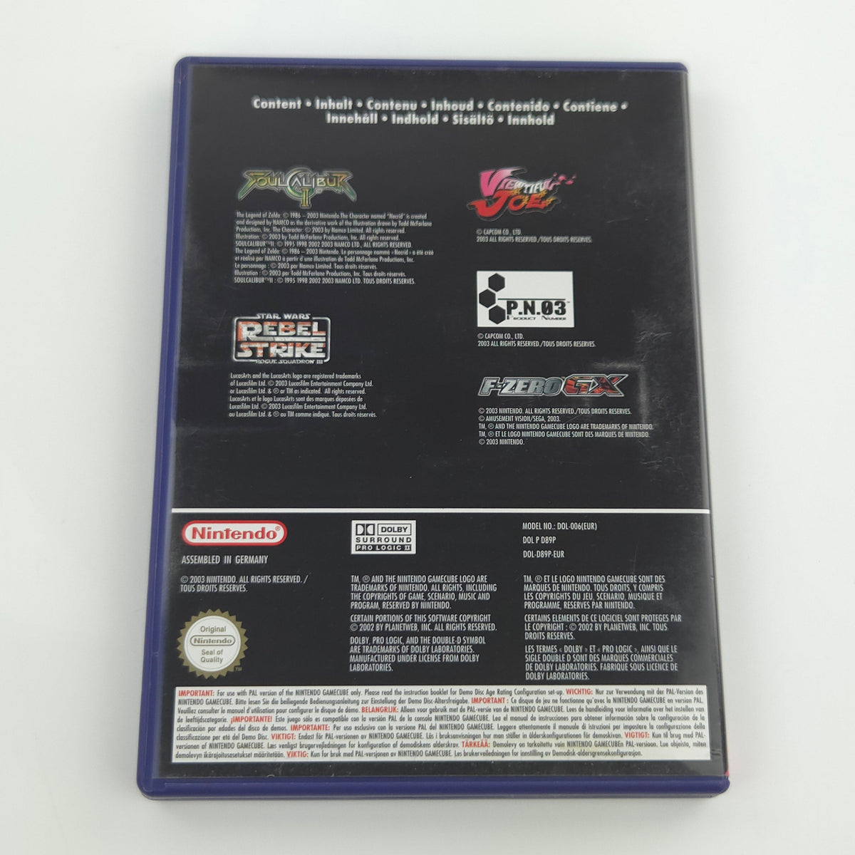 Nintendo GameCube Zubehör – Interactive Multi-Game Demo Disk OVP