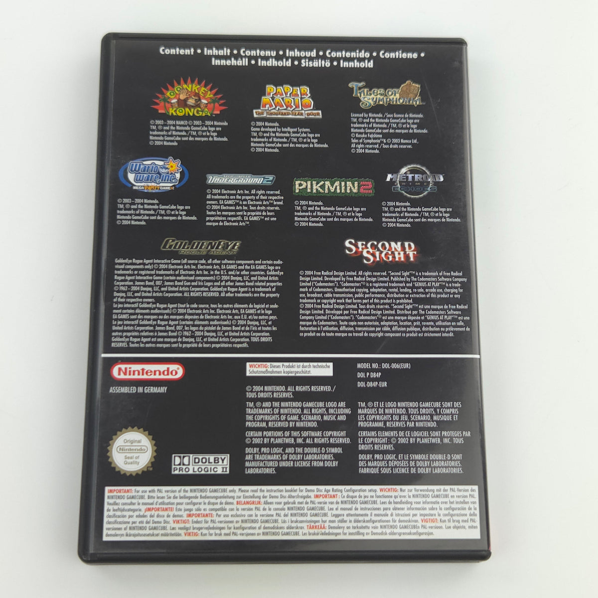 Nintendo GameCube Zubehör – Interactive Multi-Game Demo Disk OVP