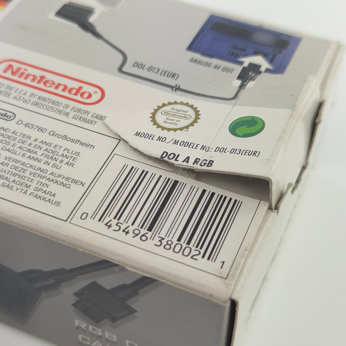 Nintendo Gamecube Zubehör – Original RGB Kabel OVP