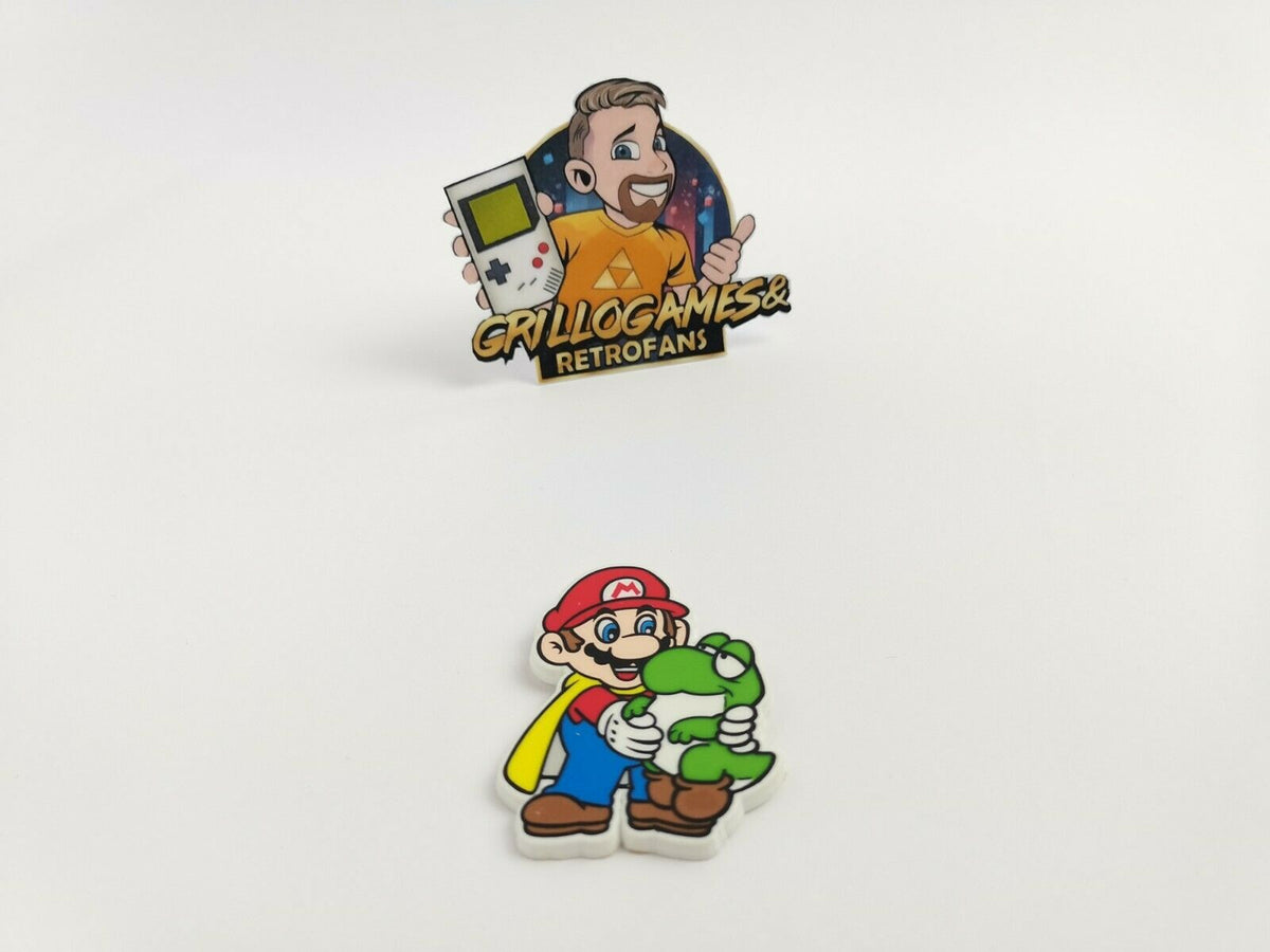 Nintendo Mario & Yoshi Ansteckpin 1995 – gezeigte Artikel