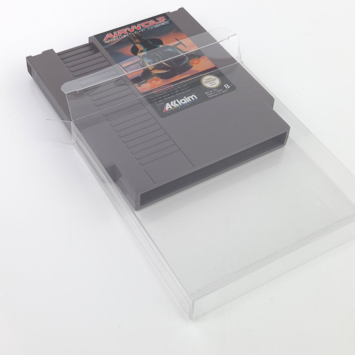 Nintendo NES Spiel Airwolf Modul Schutzhülle PAL-B EEC