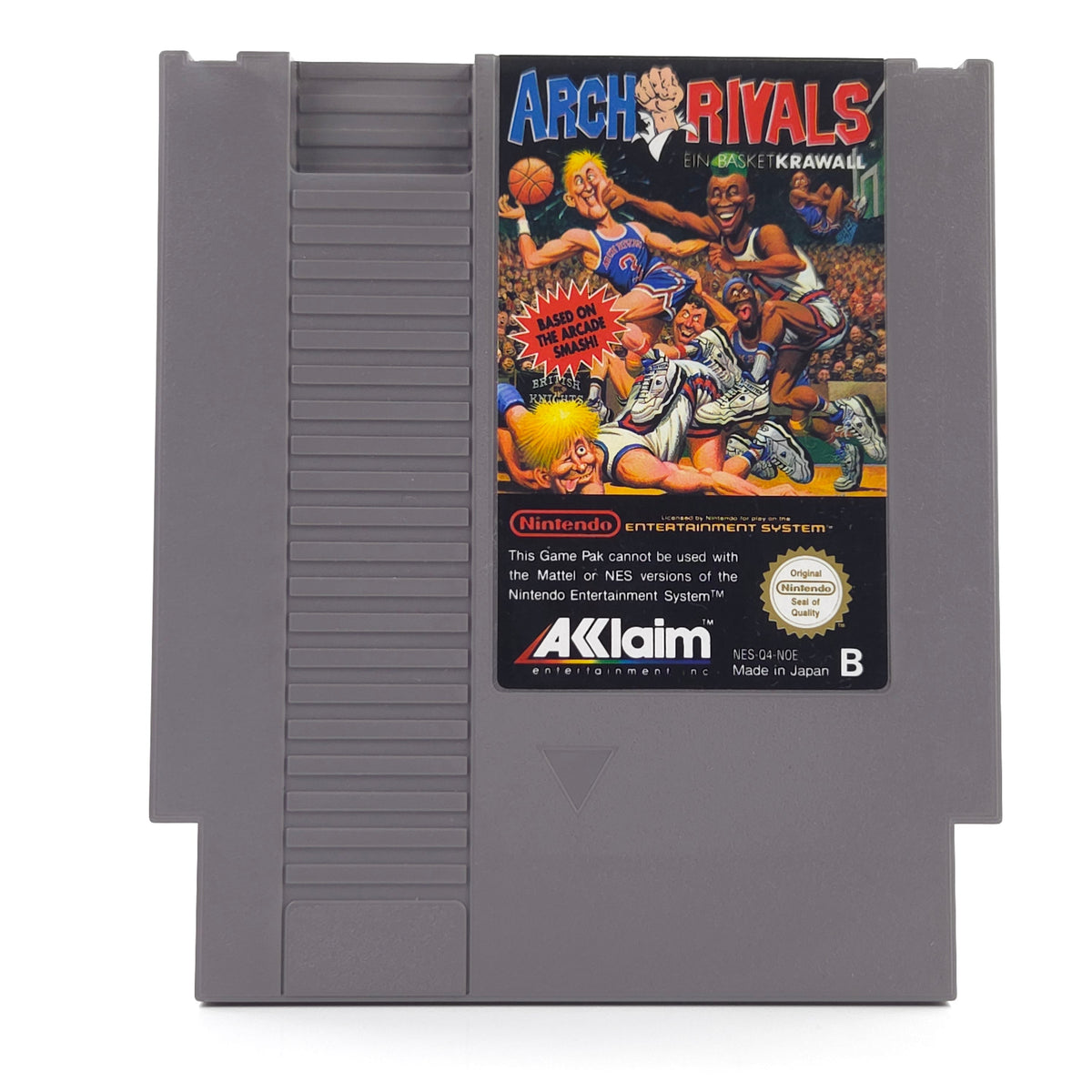 NES Spiel Arch Rivals Modul Schutzhülle PAL NOE Basketball