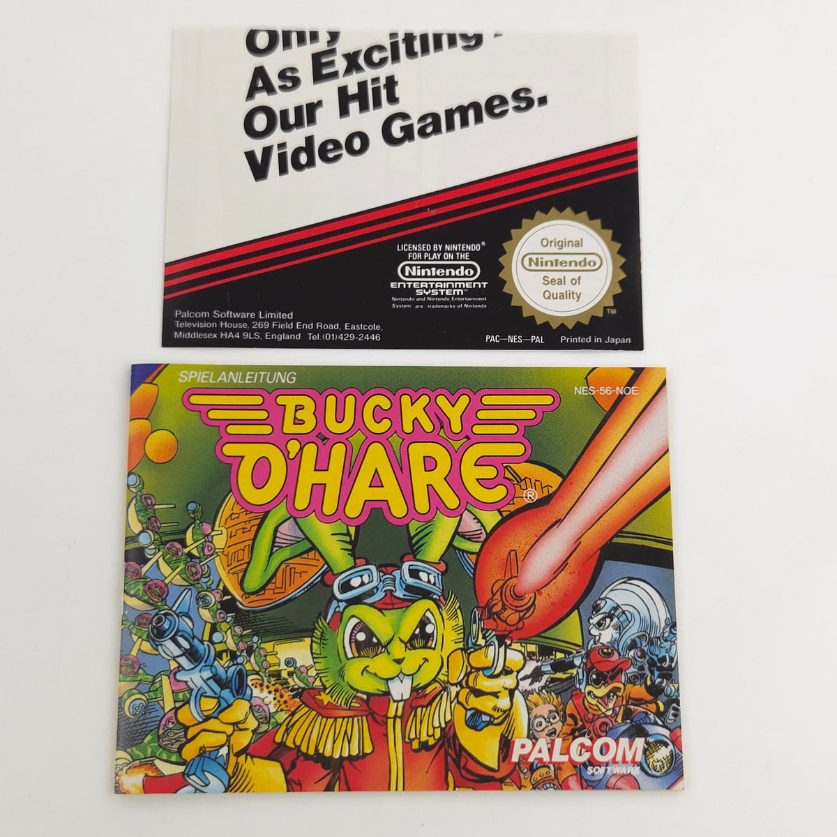 Nintendo NES Spiel Bucky O Hare CIB nahezu neuwertig