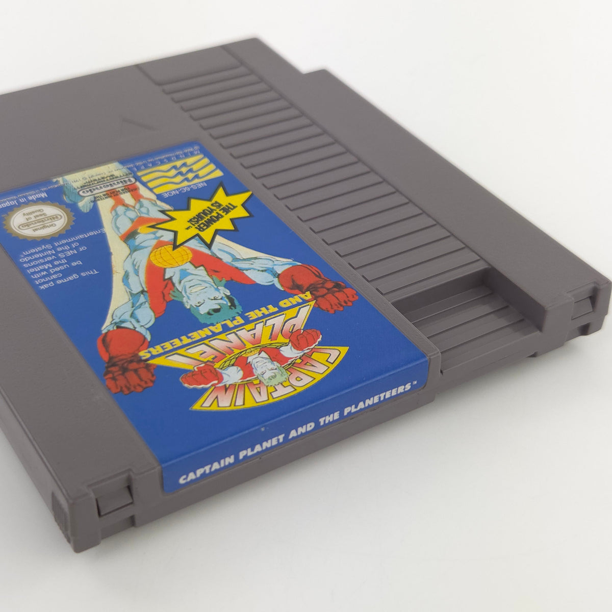 Nintendo NES Spiel Captain Planet Planeteers Modul Schuber