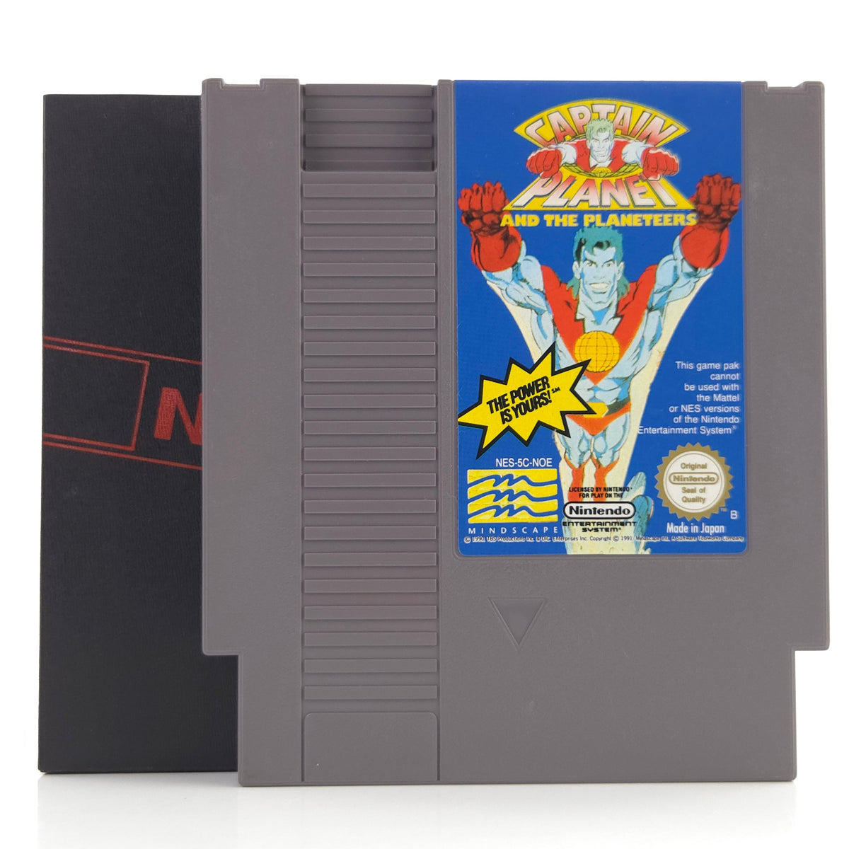 Nintendo NES Spiel Captain Planet Planeteers Modul Schuber