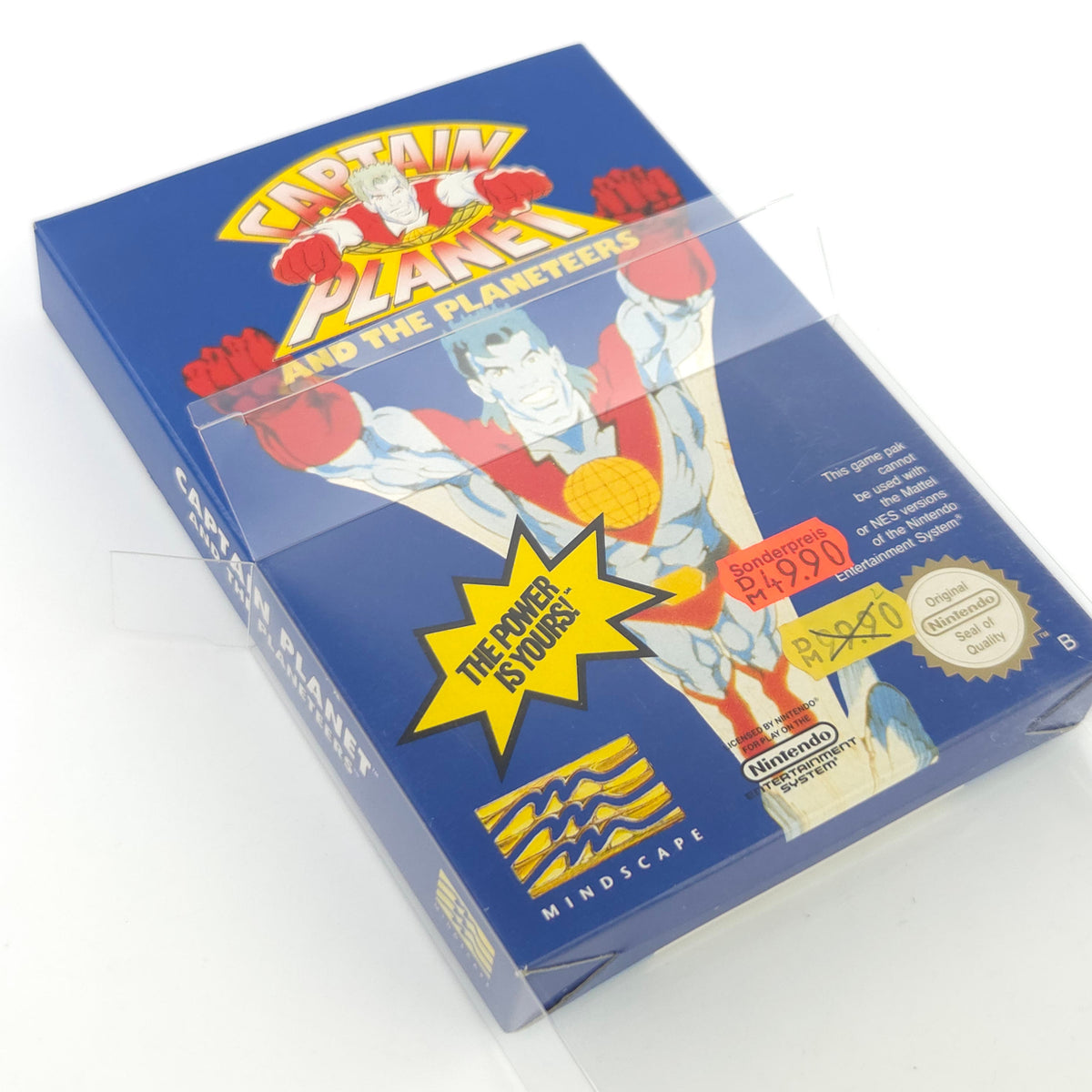 NES Spiel Captain Planet nahezu neuwertig OVP CIB