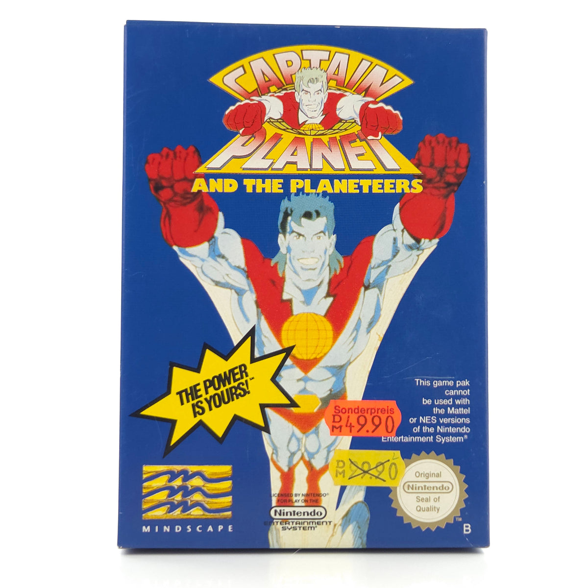 NES Spiel Captain Planet nahezu neuwertig OVP CIB