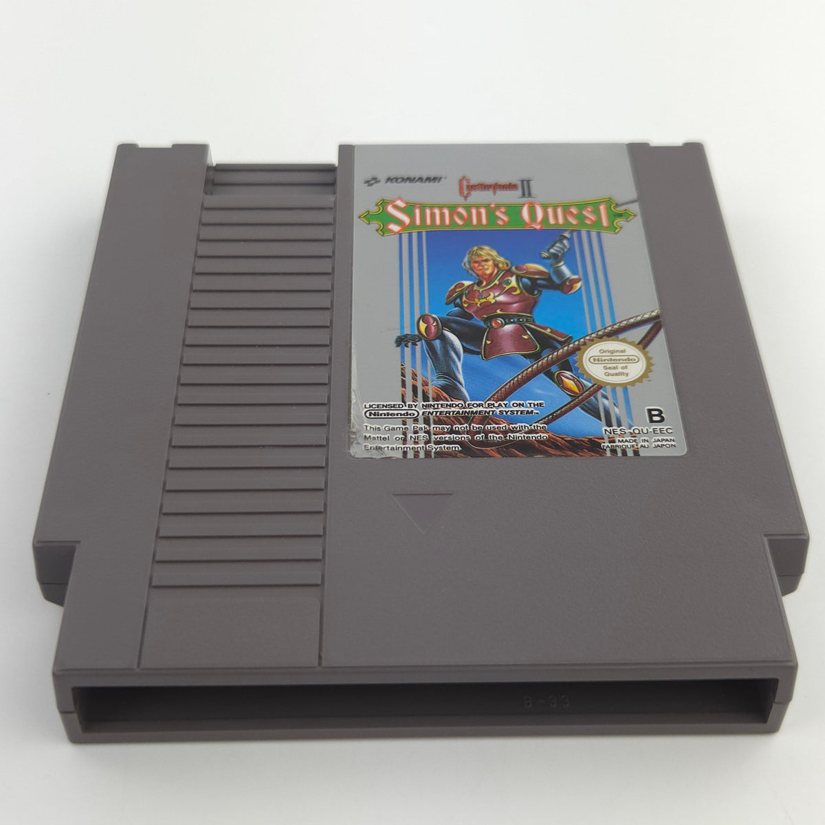 NES Spiel Castlevania II Simons Quest Modul Schutzhülle