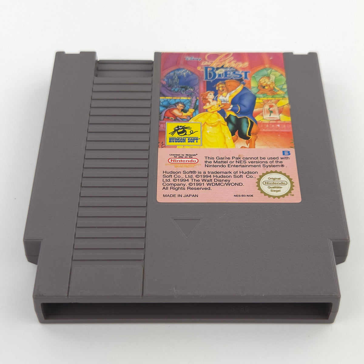 NES Spiel Die schöne und das Biest Modul Schutzhülle NOE