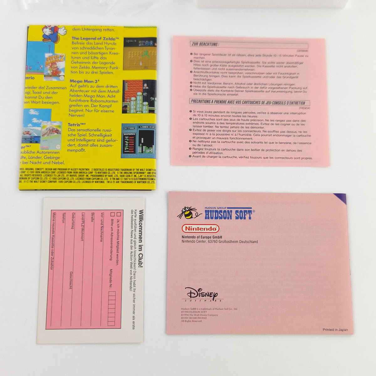 NES Spiel Disney Die Schöne und das Biest CIB nahezu neuwertig