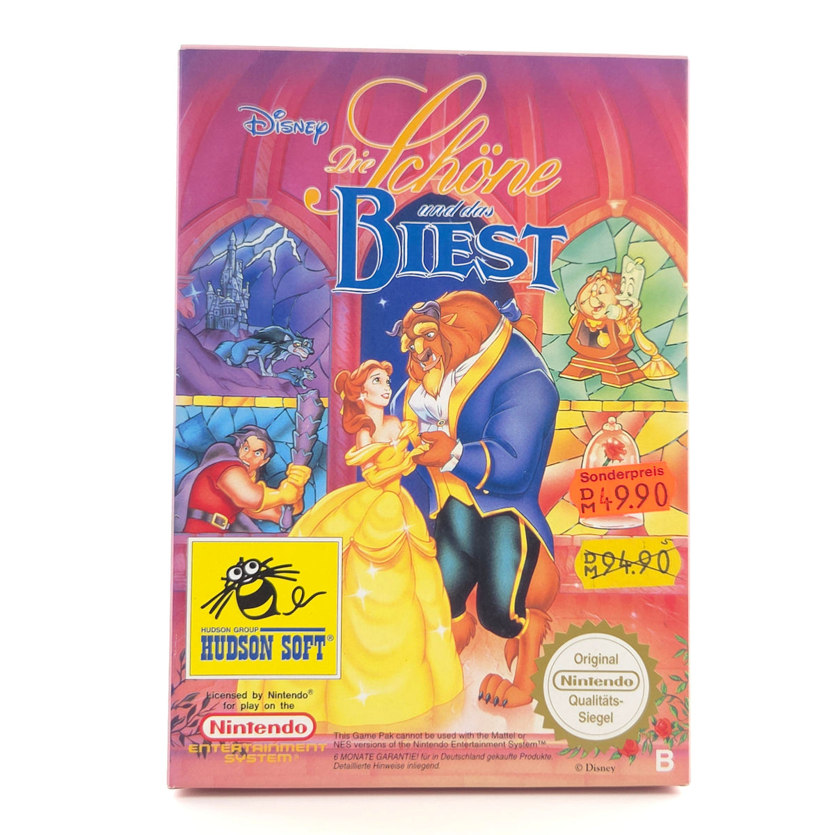 NES Spiel Disney Die Schöne und das Biest CIB nahezu neuwertig