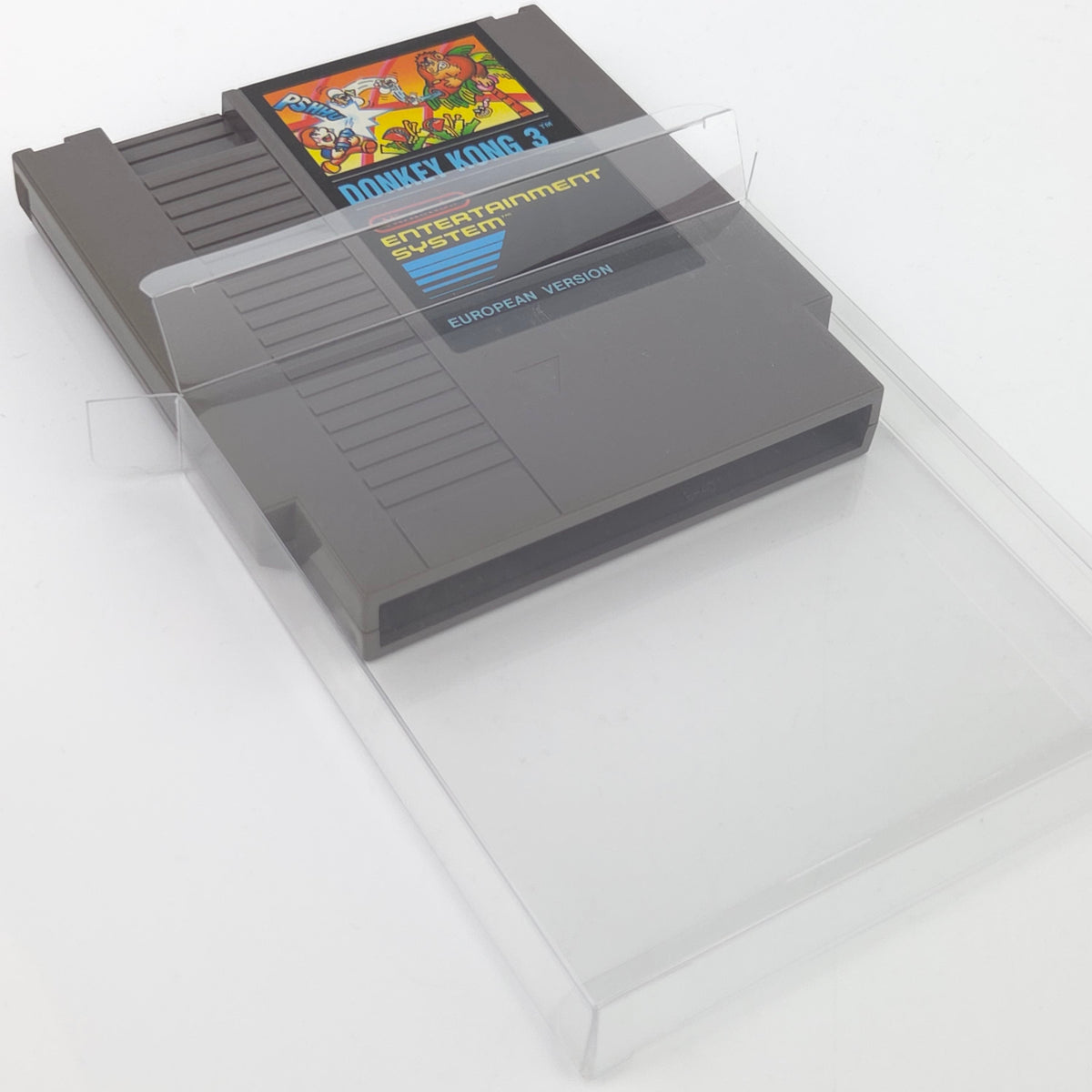 Nintendo NES Spiel Donkey Kong 3 Modul Schutzhülle PAL