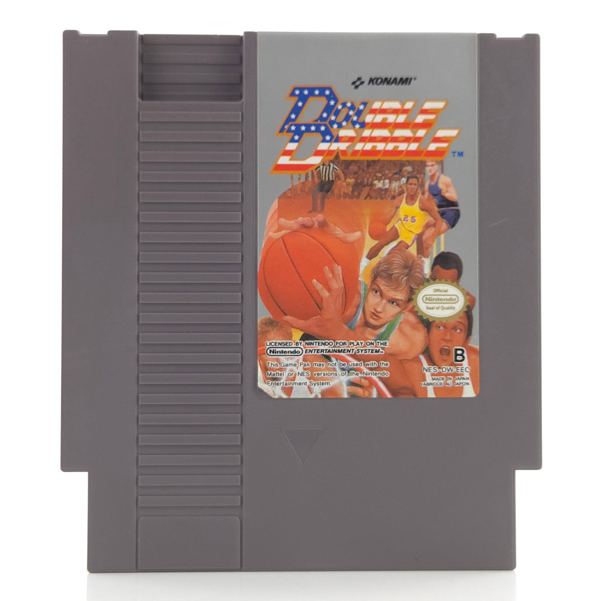 NES Spiel Double Dribble Modul Schutzhülle Konami PAL